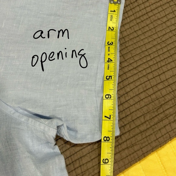 Theory Men's Light Blue Shirt XXL 100% LINEN - Picture 7 of 8